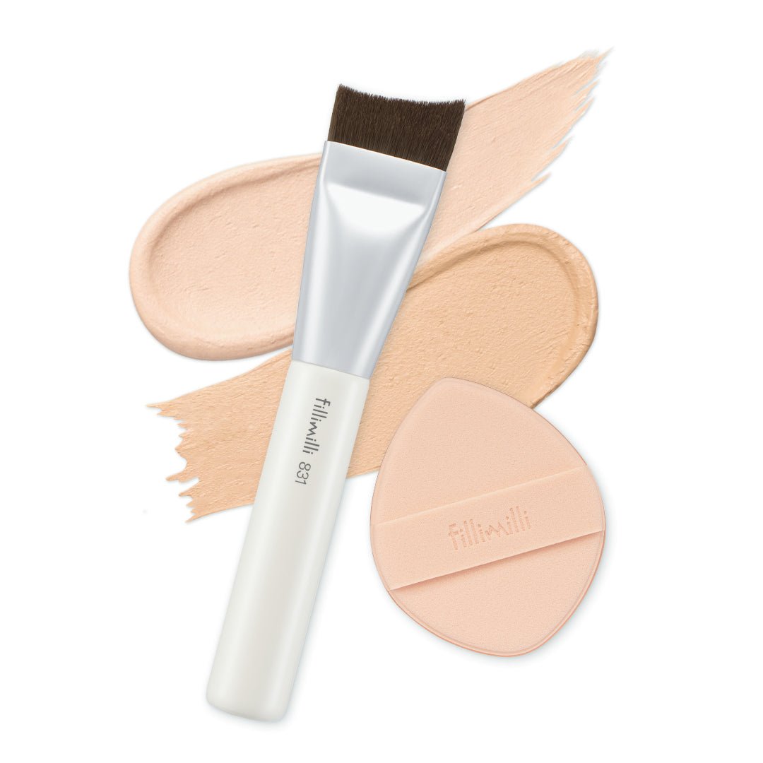 Fillimilli Matte Fit Brush 831 & Puff Duo | La Cosmetique