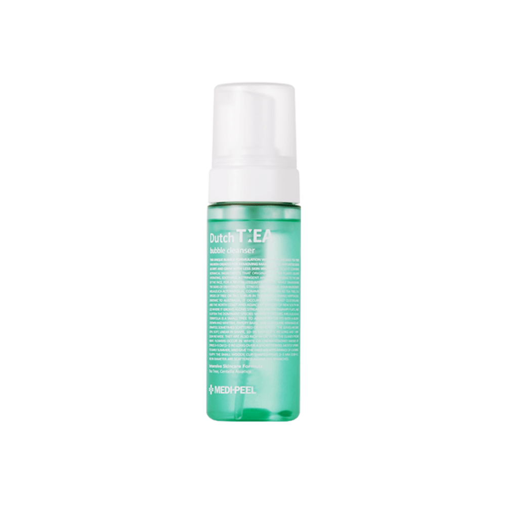 Dutch Tea Bubble Cleanser 150ml gel and foam cleanser from MEDIPEEL+ with a clear bottle and foaming texture
