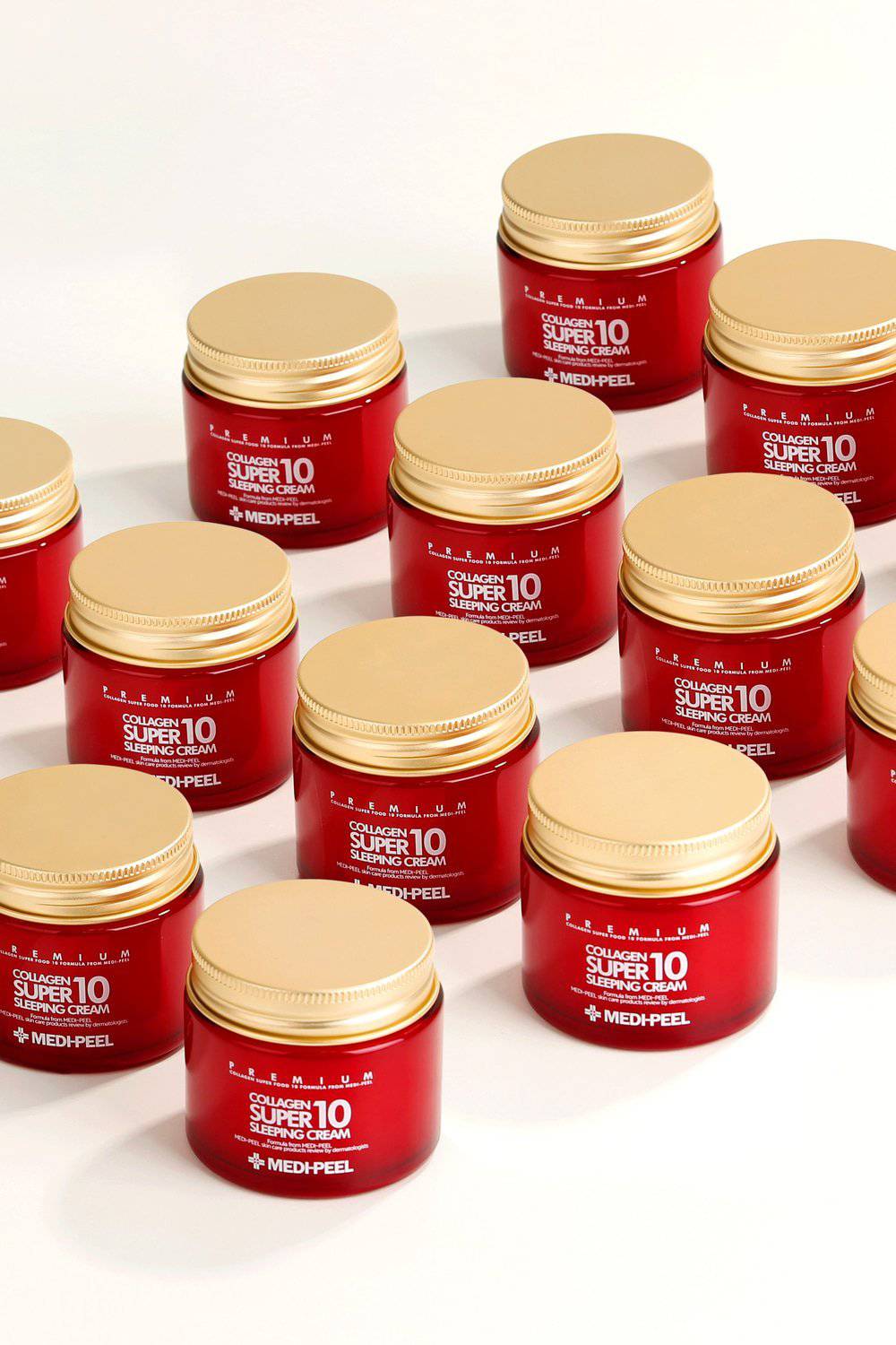 MEDIPEEL+ Collagen Super10 Sleeping Cream 70ml night cream with collagen for hydration and skin rejuvenation.