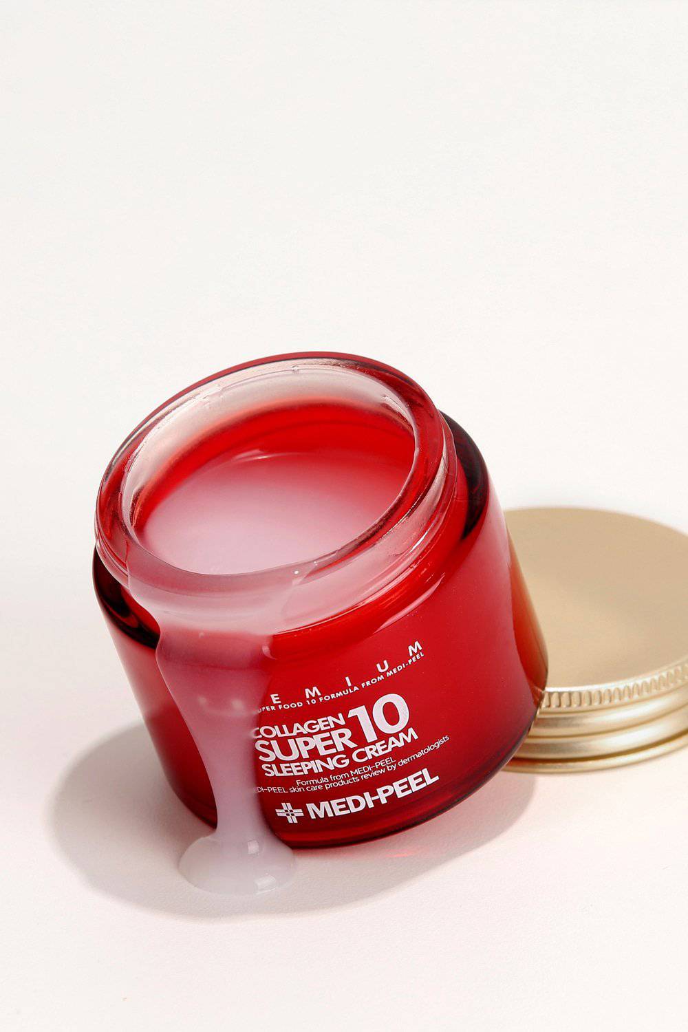MEDIPEEL+ Collagen Super10 Sleeping Cream 70ml night cream with collagen for nourishing and rejuvenating overnight skin care.