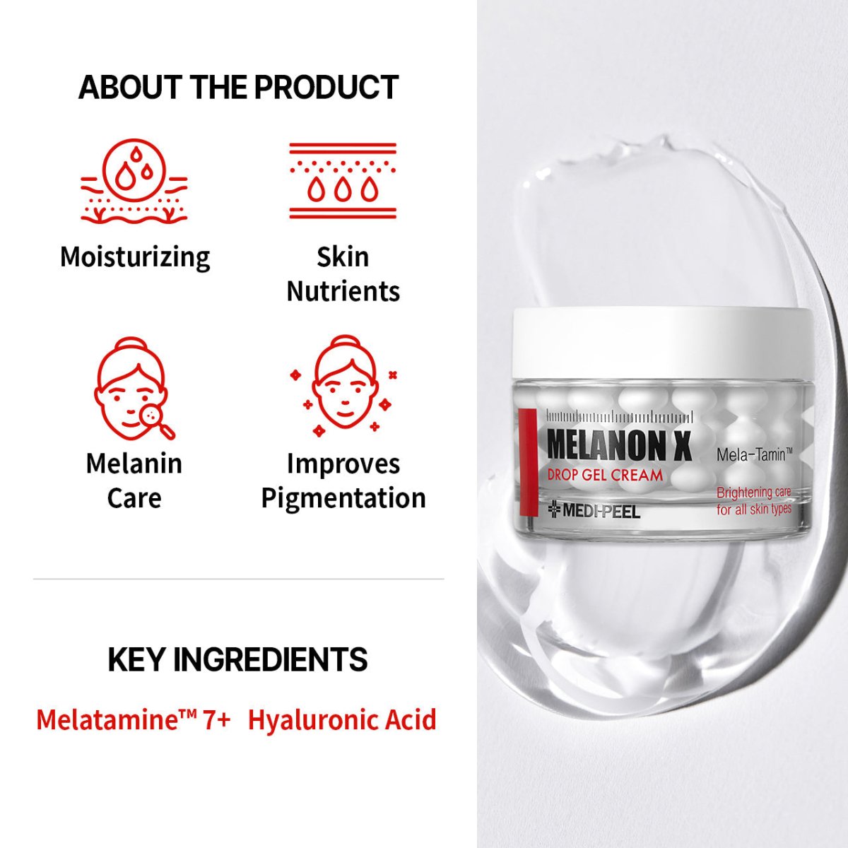 MEDIPEEL+ Melanon X Drop Gel Cream 50g | La Cosmetique
