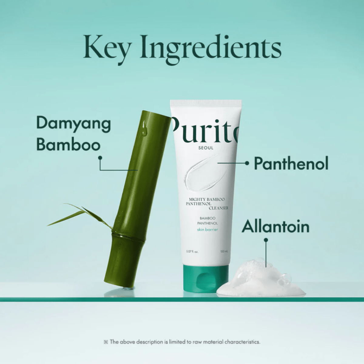 Purito Seoul Mighty Bamboo Panthenol Cleanser [150ml] | La Cosmetique