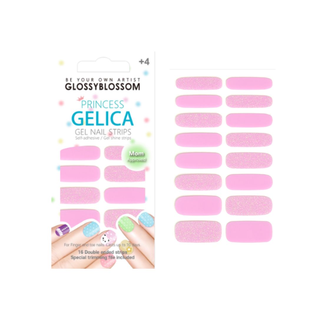 Glossy Blossom - Gel Nail Strips - Princess Gelica - Mixed Berry Chew - La Cosmetique Australia