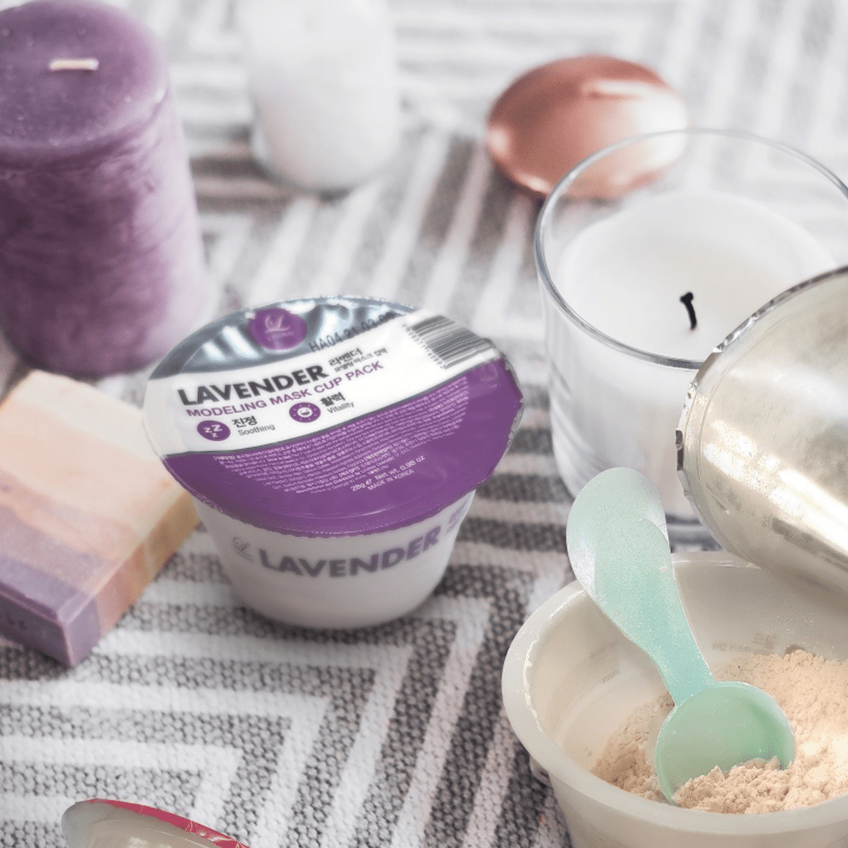 Lindsay Modeling Mask Cup Pack Lavender | La Cosmetique