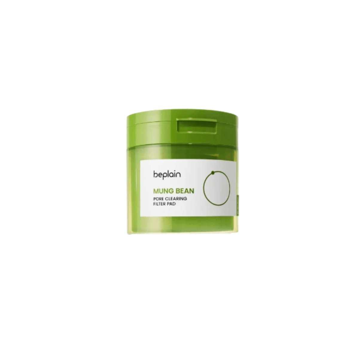 Beplain Mung Bean Pore Clearing Filter Pads, set of 70 toner pads with 10 additional pads, for deep pore cleansing and skin refreshment.