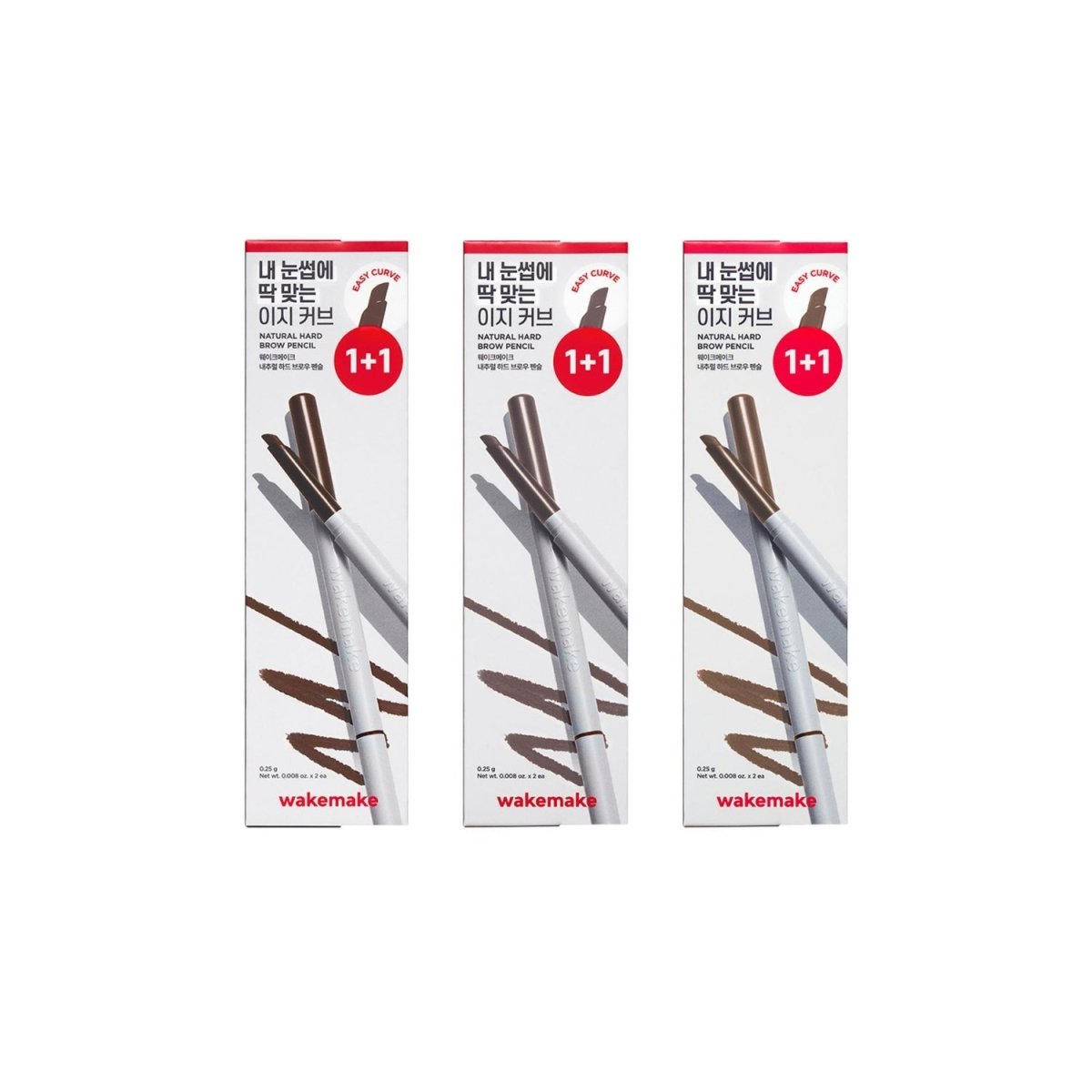 Wakemake Natural Hard Brow Pencil Refill Set | La Cosmetique