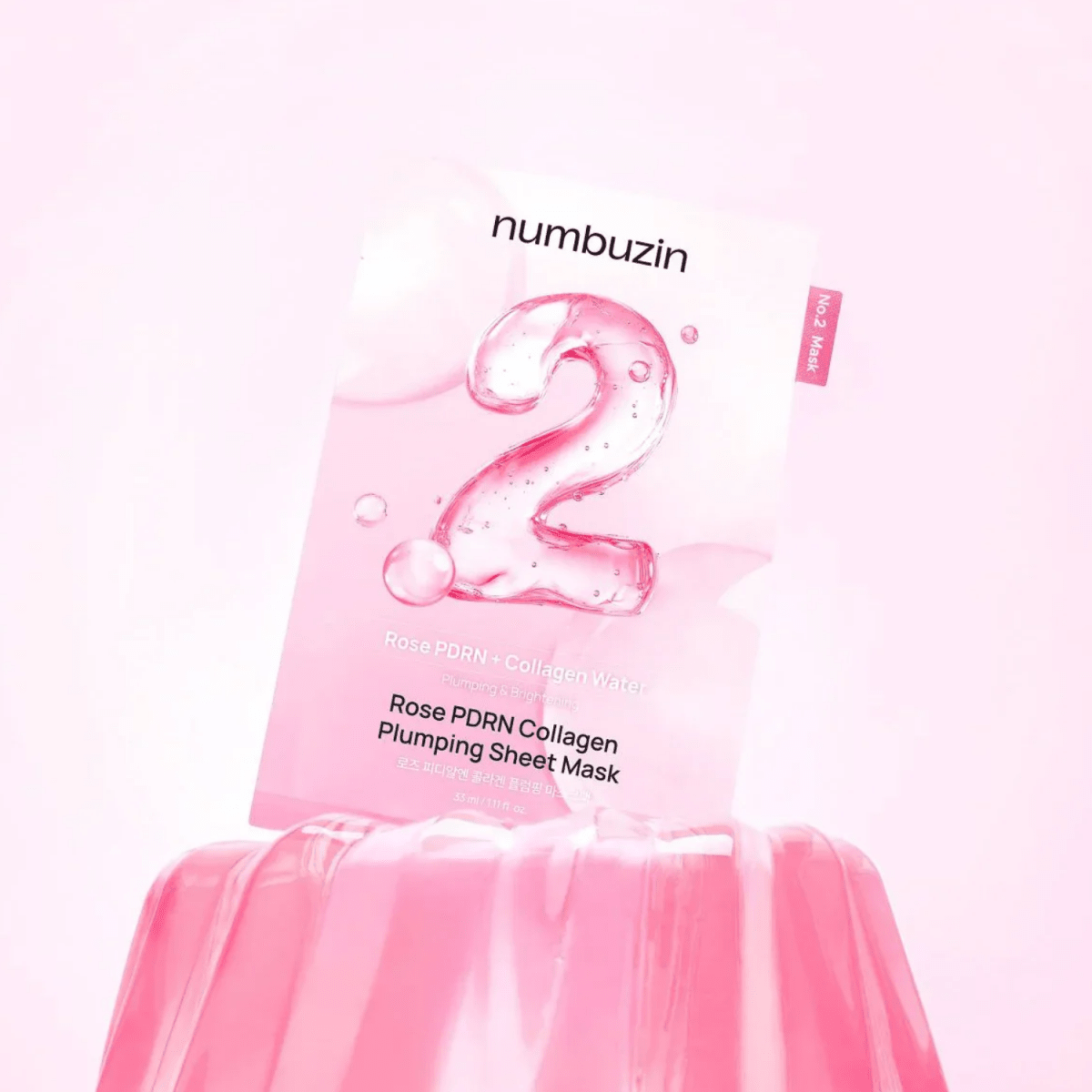 Numbuzin No.2 Rose PDRN Collagen Plumping Sheet Mask Box [5pcs] | La Cosmetique