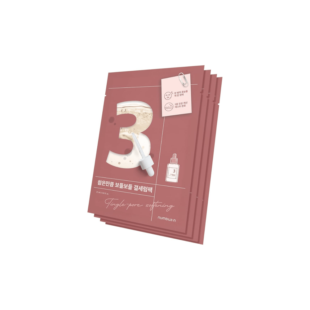 No.3 Tingle-Pore Softening Sheet Mask Box [5pcs]