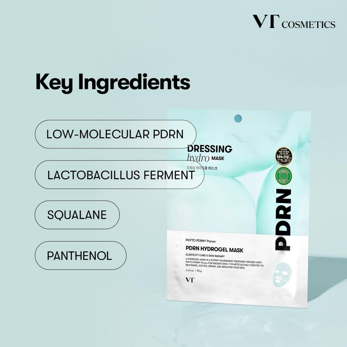 VT Cosmetics PDRN Hydrogel Mask [1pc] | La Cosmetique