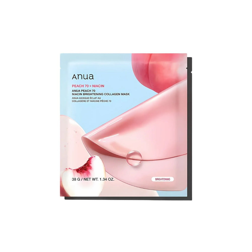 Peach 70 Niacin Brightening Collagen Mask Box [4pcs]