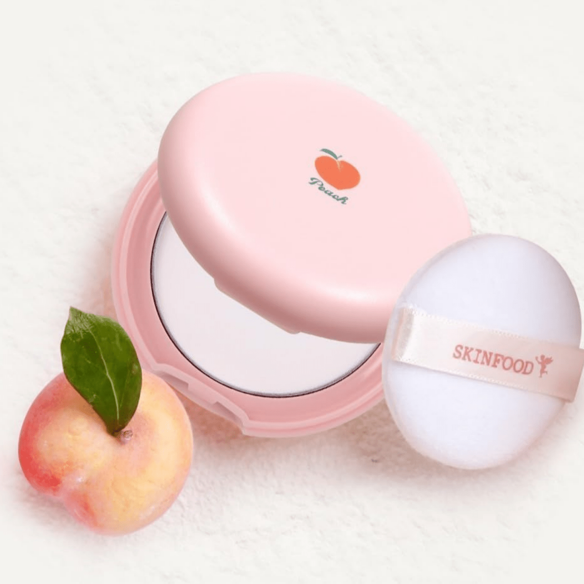 Skinfood Peach Cotton Pore Blur Pact [15g] | La Cosmetique