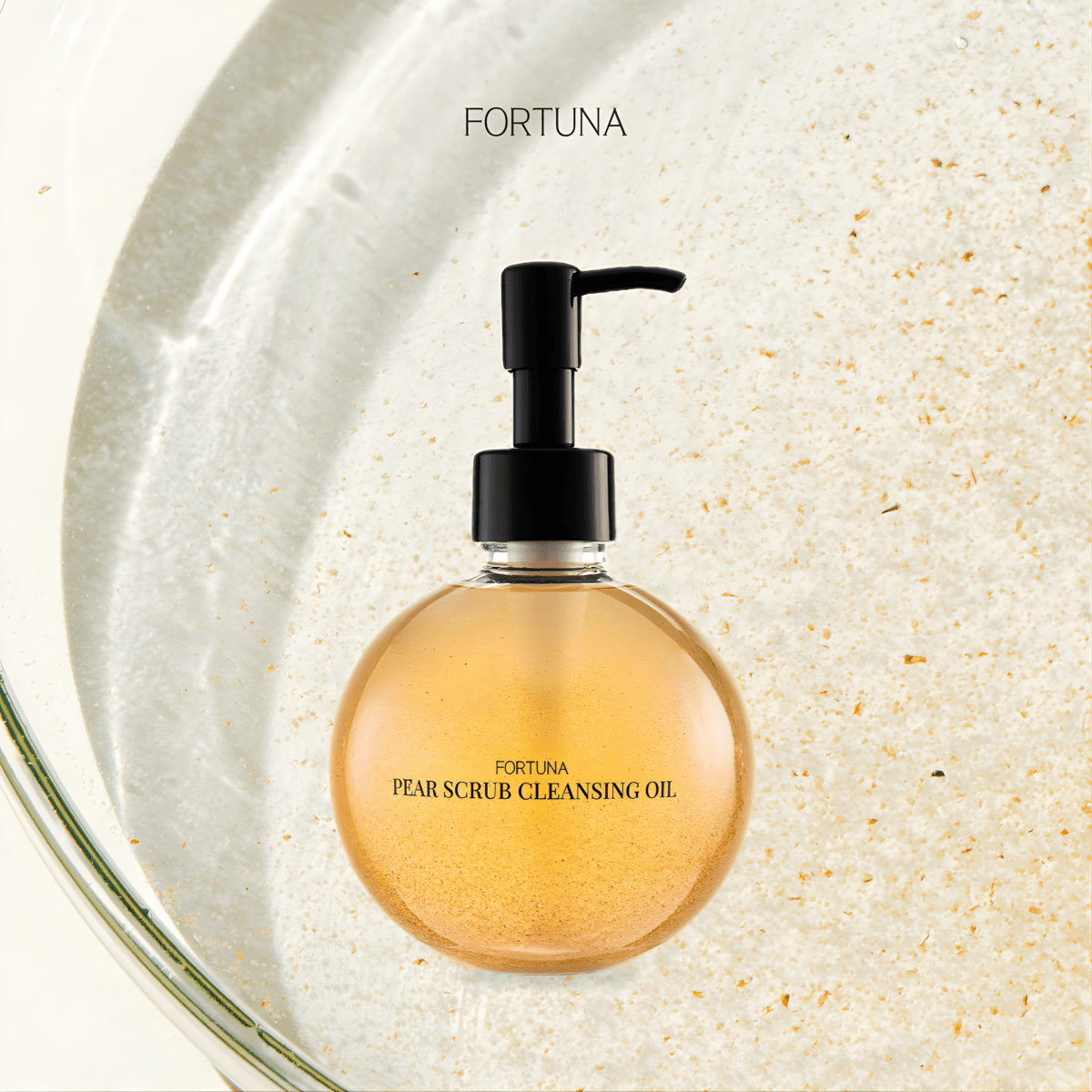 Fortuna Pear Scrub Cleansing Oil [250ml] | La Cosmetique