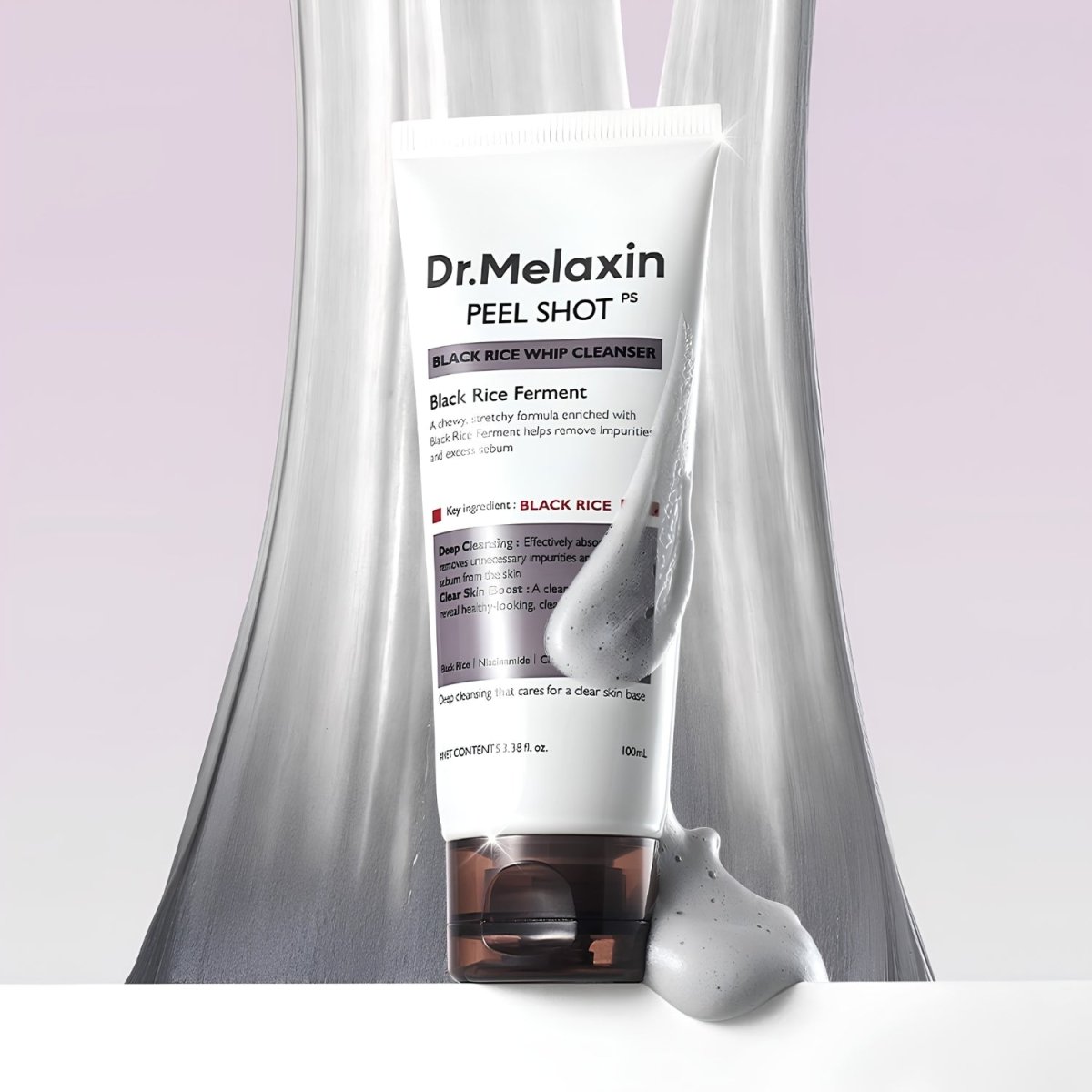 Dr.Melaxin Peel Shot Black Rice Whip Cleanser [100ml] | La Cosmetique