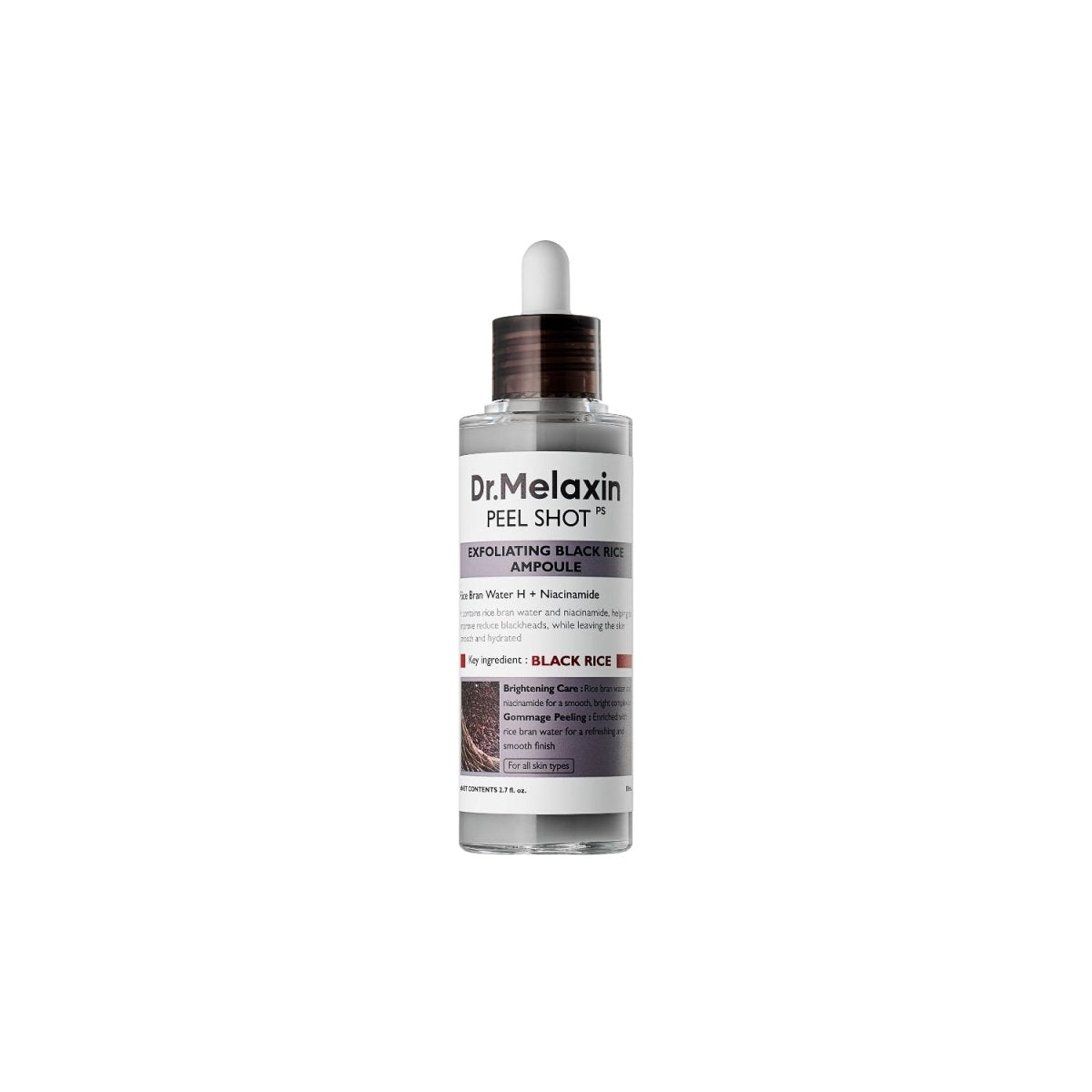 Dr.Melaxin Peel Shot Exfoliating Black Rice Ampoule [80ml] | La Cosmetique