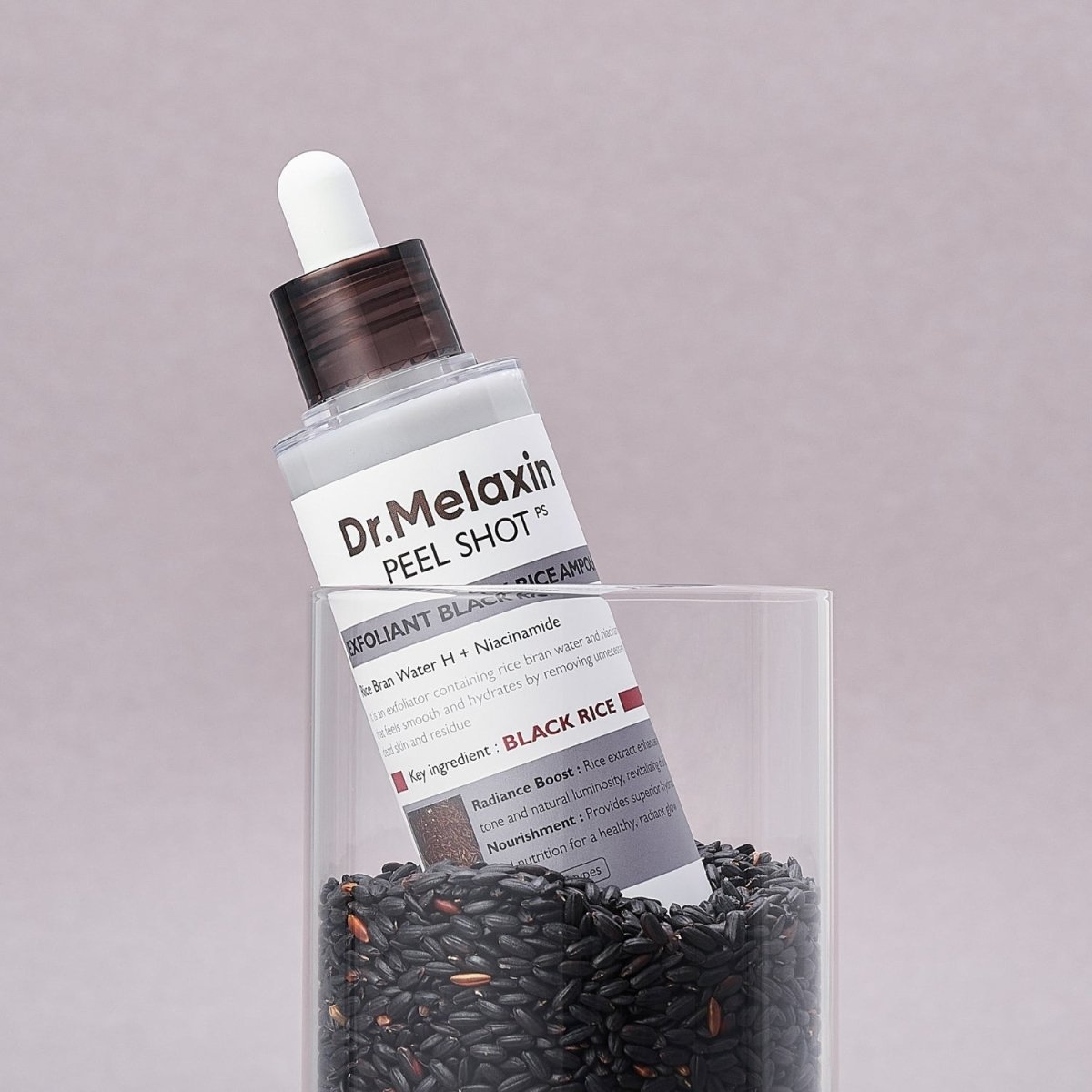 Dr.Melaxin Peel Shot Exfoliating Black Rice Ampoule [80ml] | La Cosmetique
