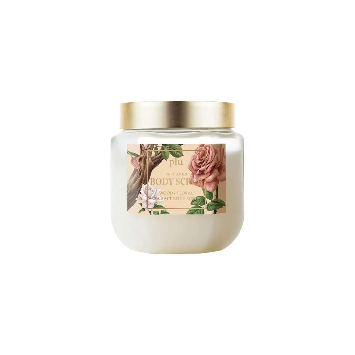 Plu Perfumed Sea Salt Body Scrub Woody Floral 500g | La Cosmetique