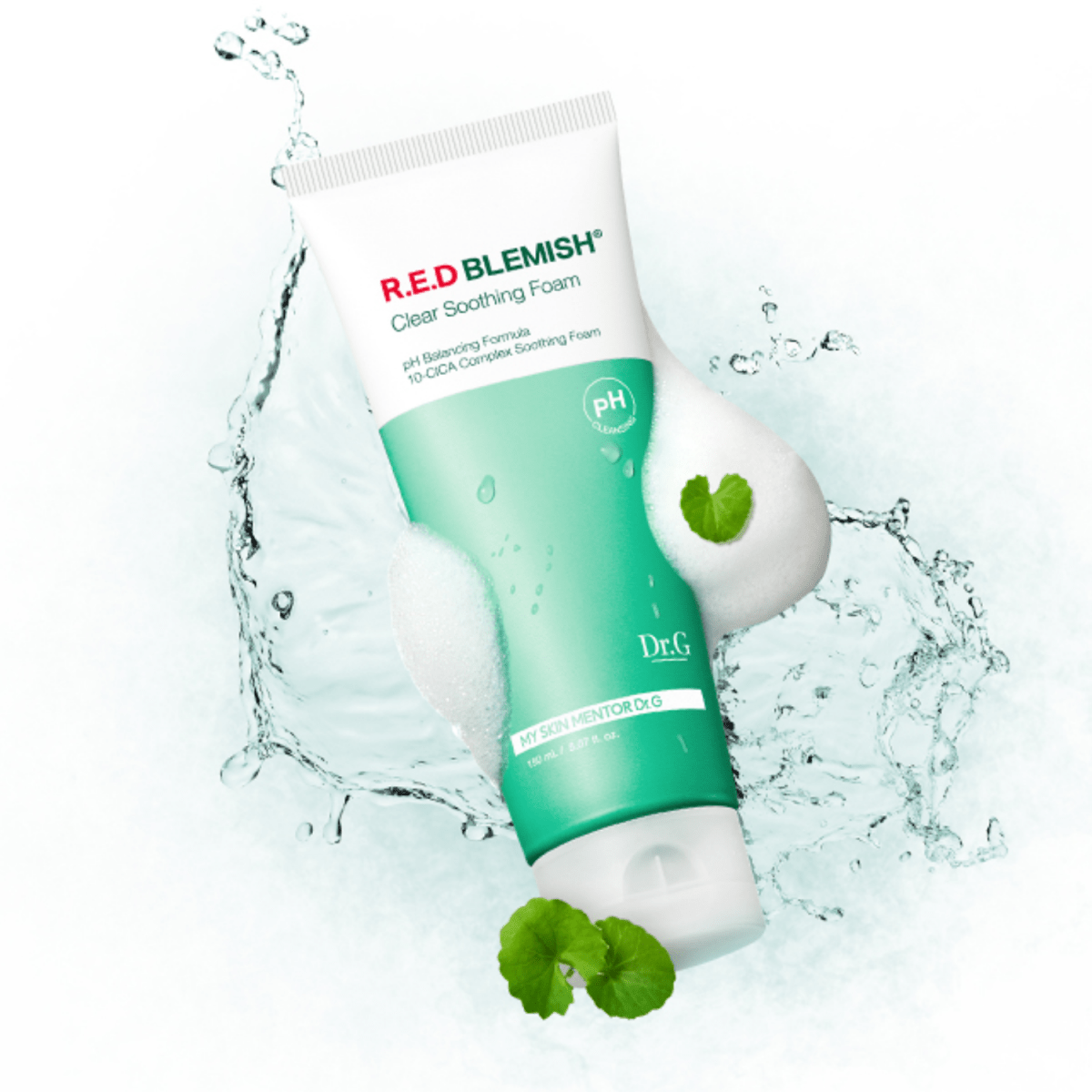 Dr. G pH Cleansing R.E.D Blemish Clear Soothing Foam cleanser 150ml tube
