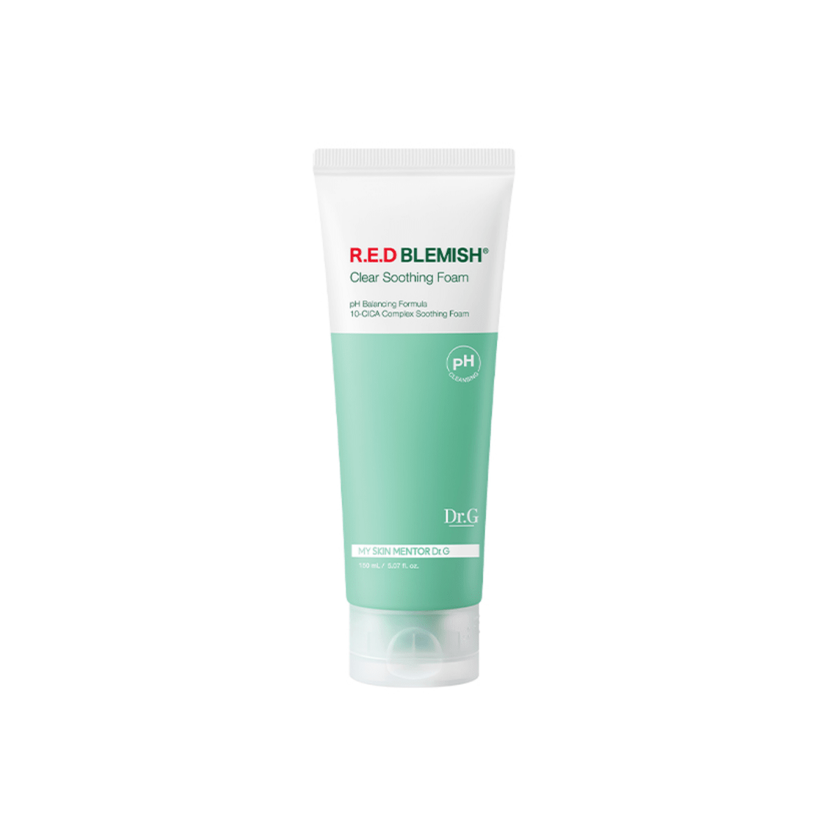 Dr. G pH Cleansing R.E.D Blemish Clear Soothing Foam 150ml cleanser tube (image 3343599)