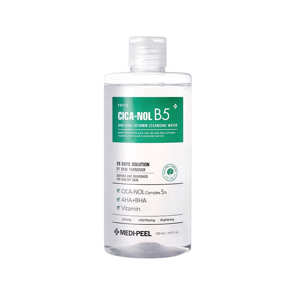 MEDIPEEL+ Phyto Cica-Nol B5 Aha Bha Vitamin Calming Micellar Cleansing Water 500ml | La Cosmetique