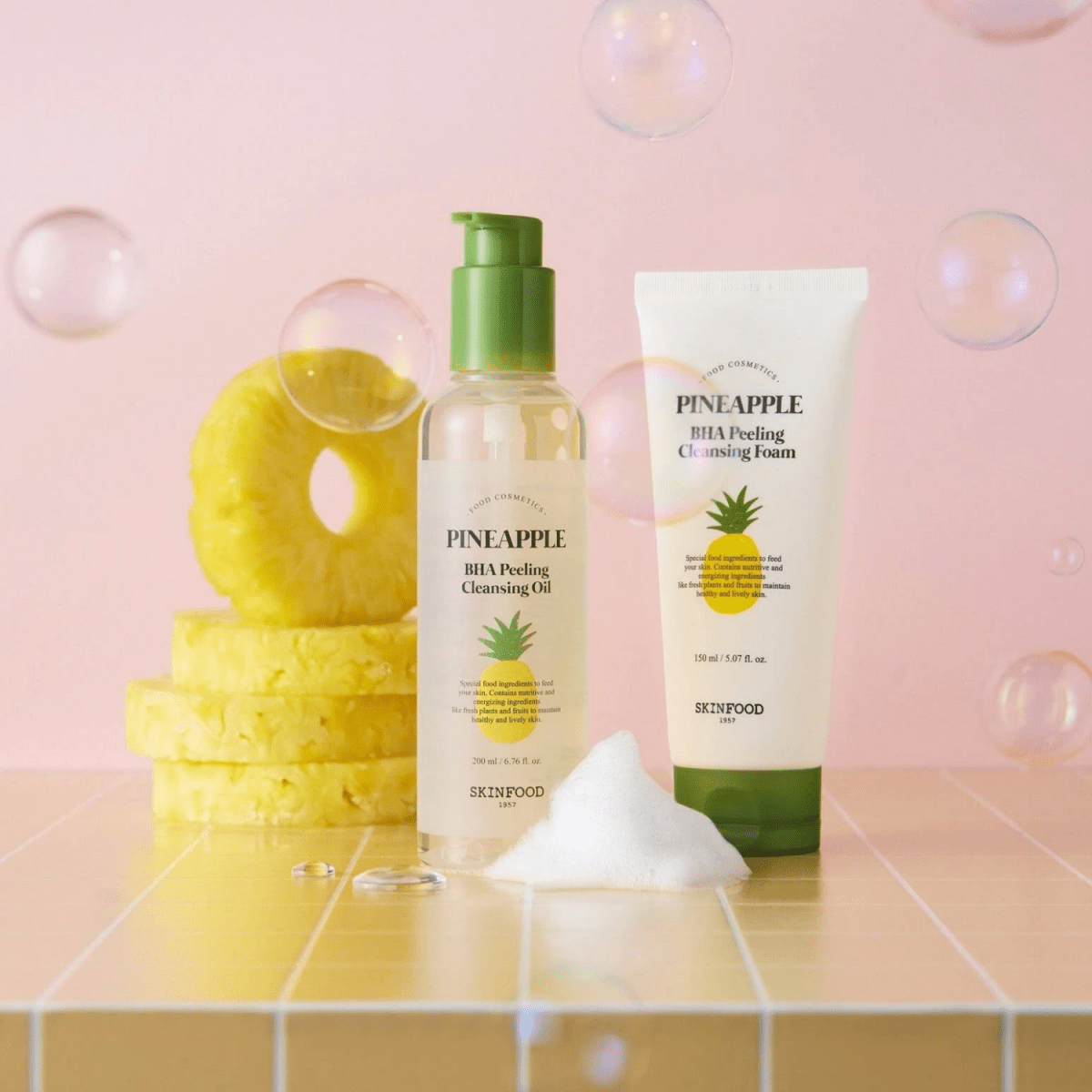 Skinfood Pineapple BHA Peeling Cleansing Foam [150ml] | La Cosmetique