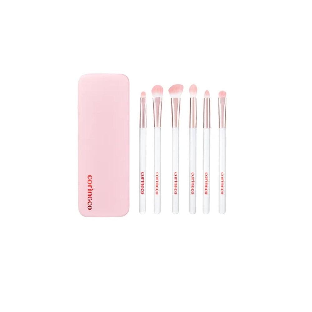 Pink Pocket Eye Brush Set [6pcs]