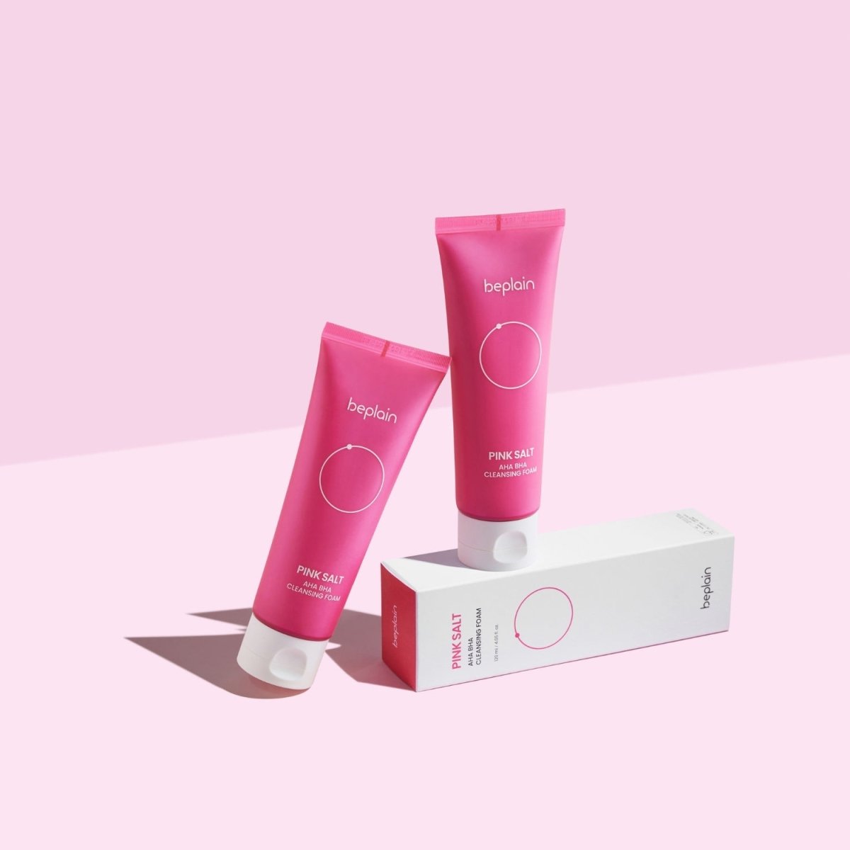 Beplain Pink Salt AHA BHA Cleansing Foam 120ml | La Cosmetique