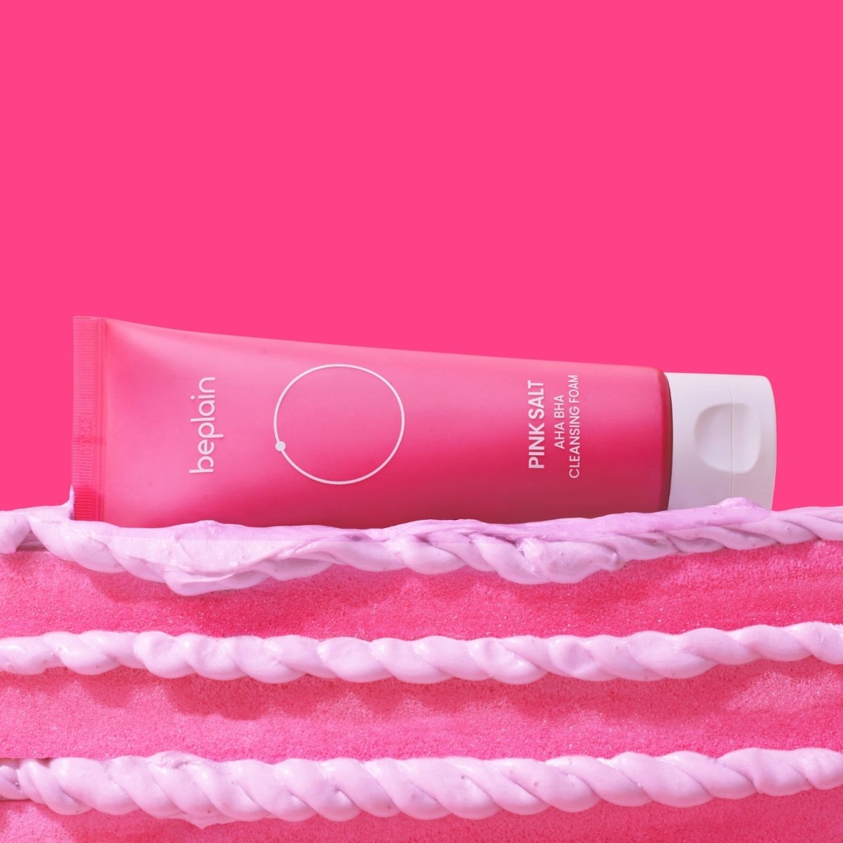 Beplain Pink Salt AHA BHA Cleansing Foam 120ml | La Cosmetique