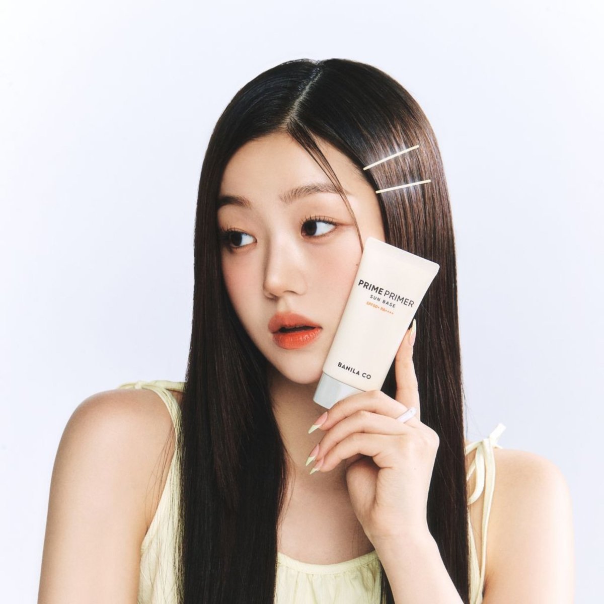 Banila Co Prime Primer Sun Base sunscreen in 50ml tube, providing sun protection and a smooth base for makeup application.