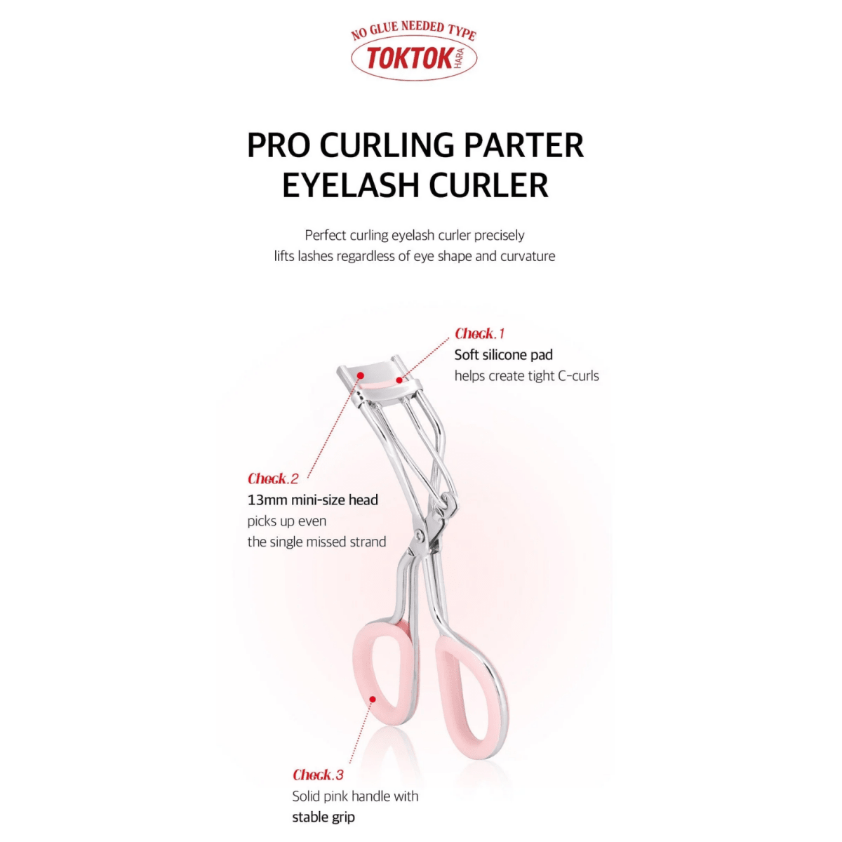 Coringco Pro Curling Parter Eyelash Curler | La Cosmetique