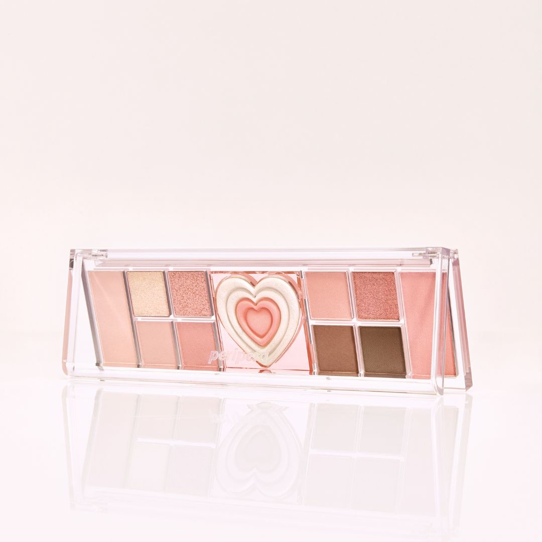 Peripera All Take Mood Like Eyeshadow Palette with multiple colorful shades in sleek packaging for versatile eye makeup looks.