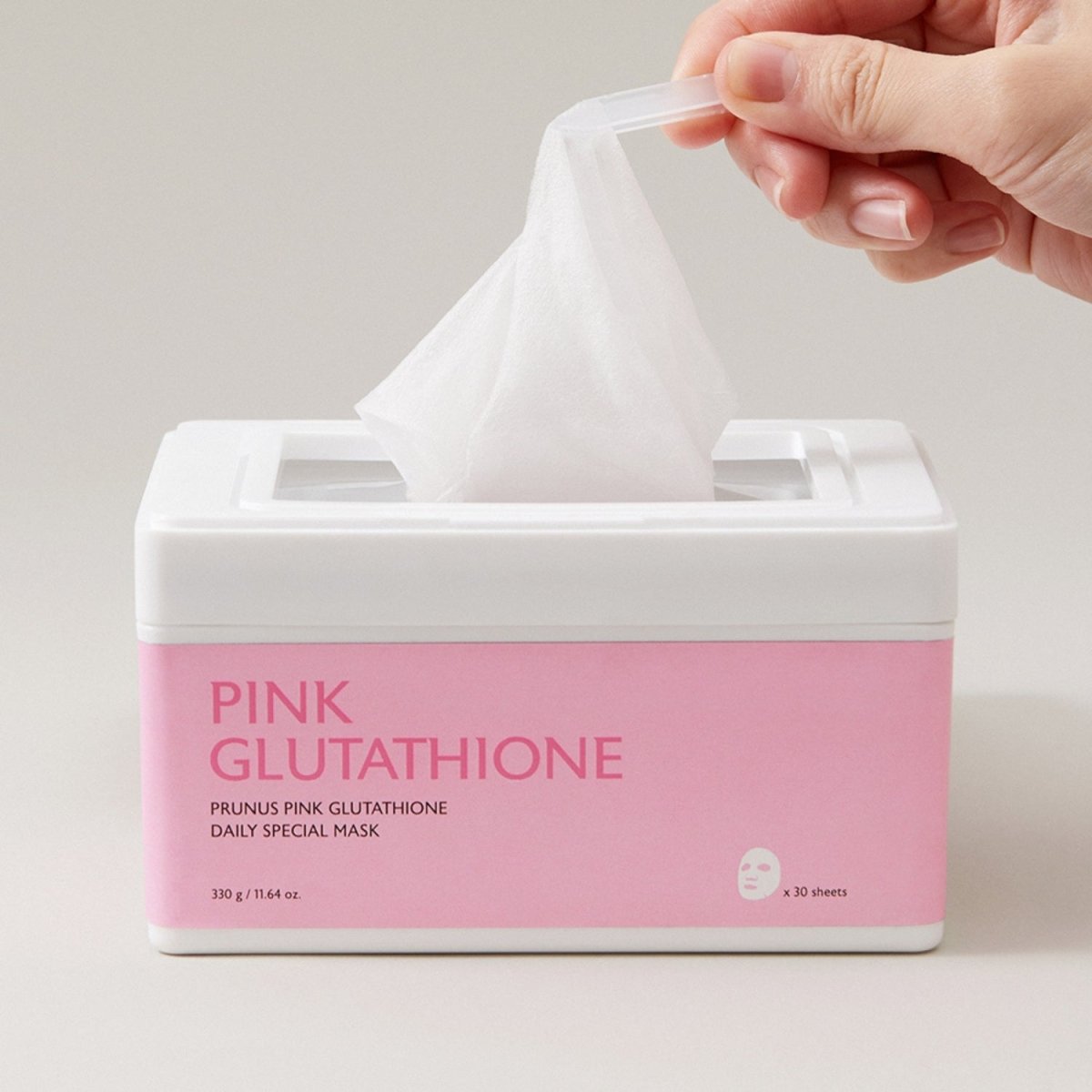 Milk Touch Prunus Pink Glutathione Daily Brightening Mask [30 Pads] | La Cosmetique