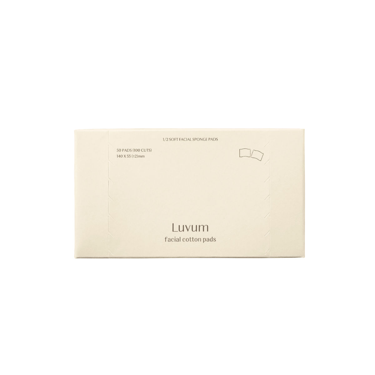 Luvum Pure Facial Cotton Pad [50pcs] | La Cosmetique