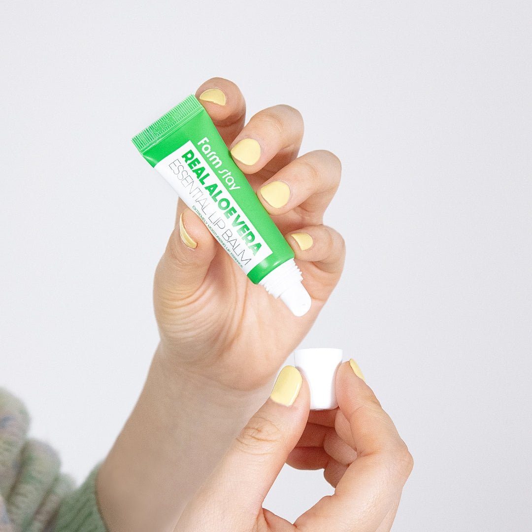 Farmstay Real Aloe Vera Essential Lip Balm 10ml | La Cosmetique
