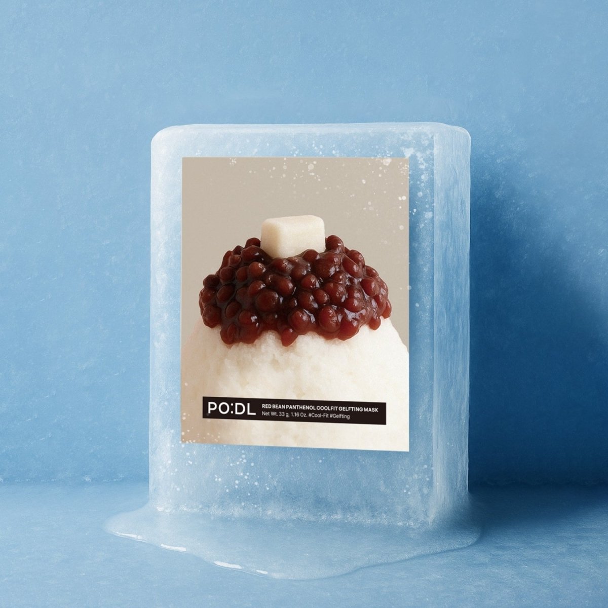PO:DL Red Bean Panthenol Coolfit Gelfting Mask [1pc] | La Cosmetique