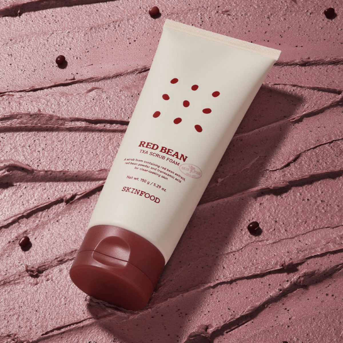 Skinfood Red Bean TXA Scrub Foam [150g] | La Cosmetique