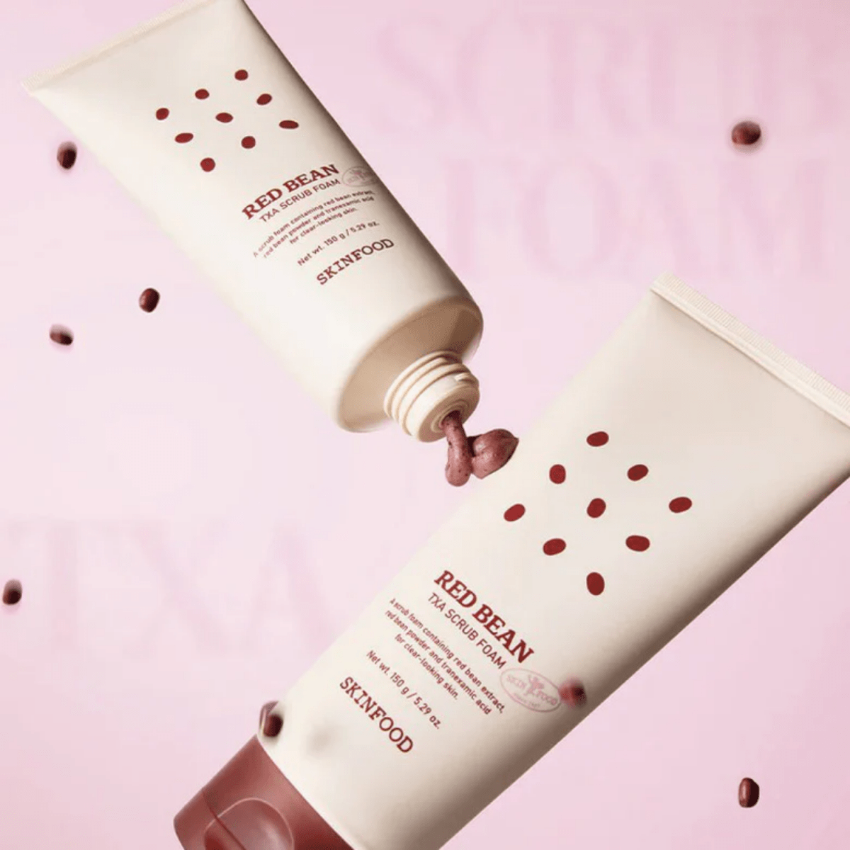 Skinfood Red Bean TXA Scrub Foam [150g] | La Cosmetique