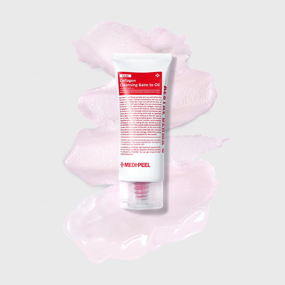 MEDIPEEL+ Red Lacto Collagen Cleansing Balm To Oil 100ml | La Cosmetique