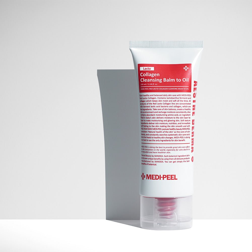 MEDIPEEL+ Red Lacto Collagen Cleansing Balm To Oil 100ml | La Cosmetique