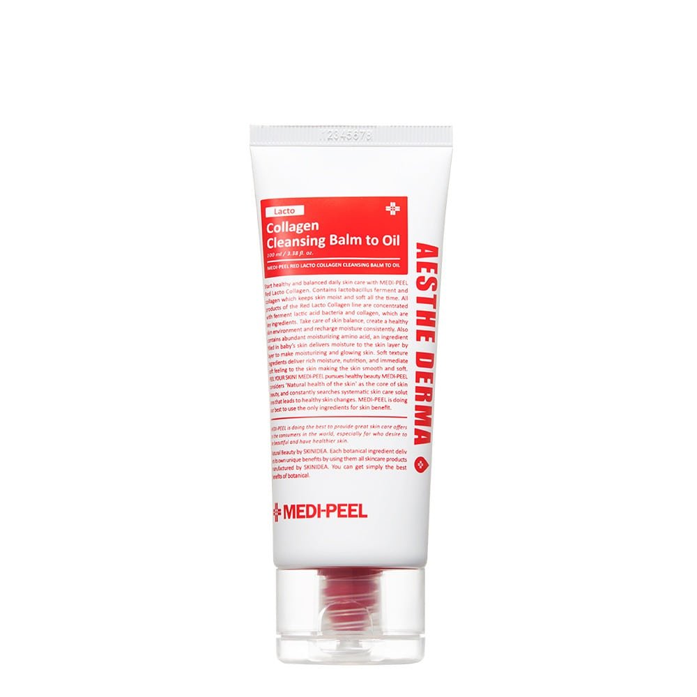 MEDIPEEL+ Red Lacto Collagen Cleansing Balm To Oil 100ml | La Cosmetique