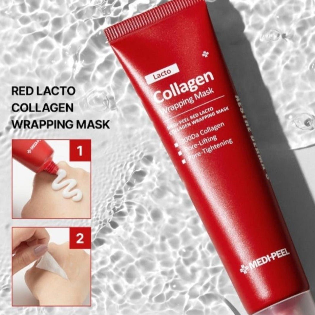 MEDIPEEL+ Red Lacto Collagen Wrapping Mask - 70ml | La Cosmetique