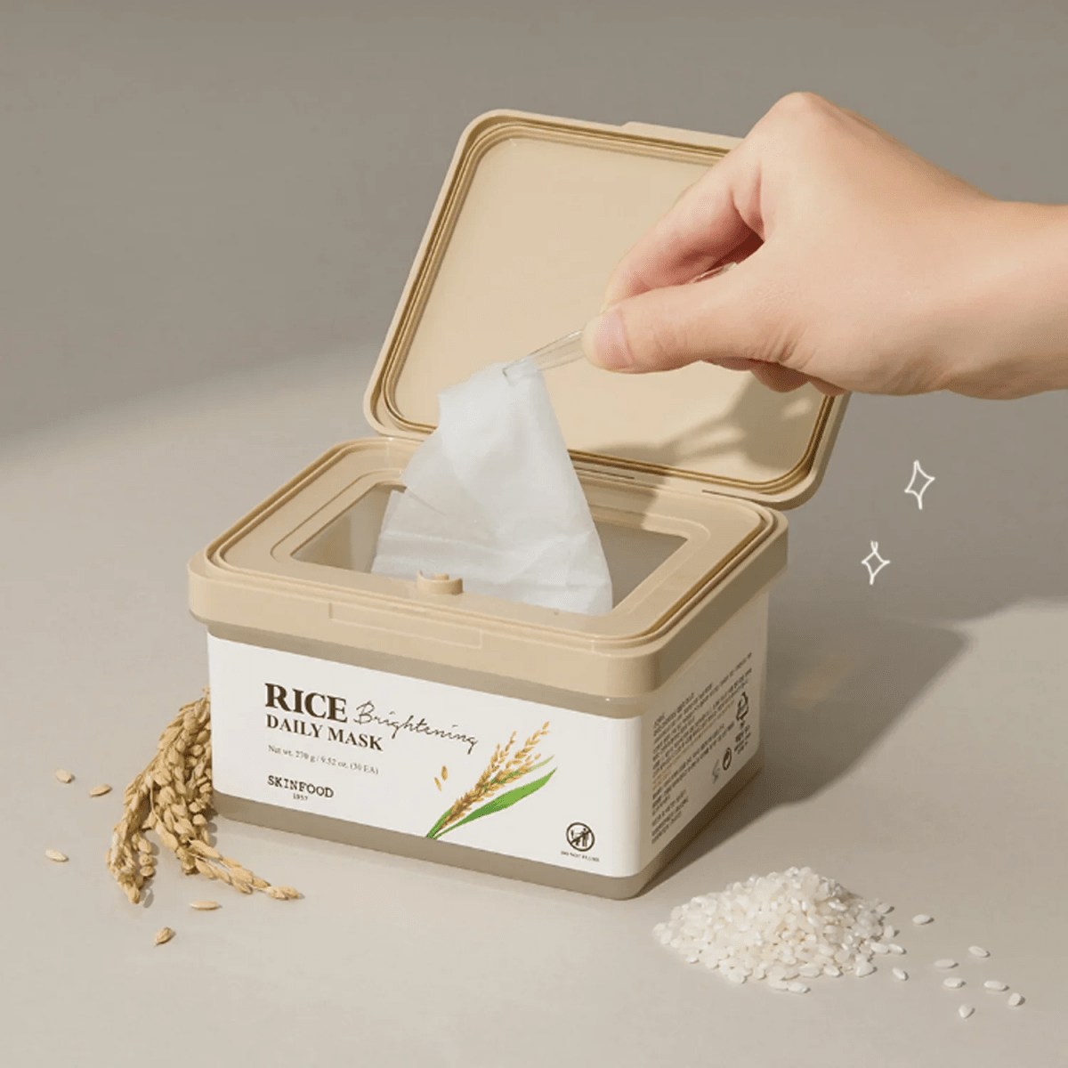 Skinfood Rice Brightening Daily Mask [30pcs] | La Cosmetique