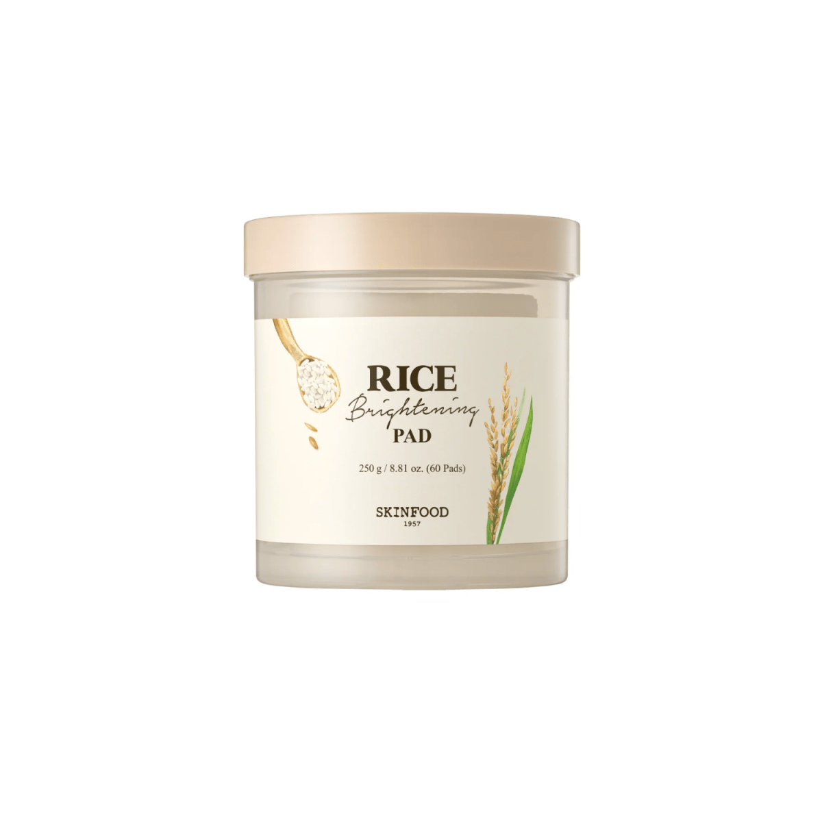 Skinfood Rice Brightening Pad 60pcs | La Cosmetique