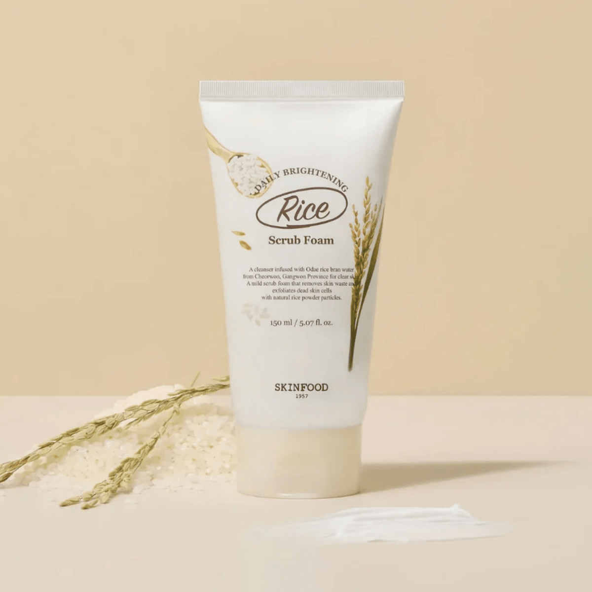 Skinfood Rice Daily Brightening Scrub Foam [150ml] | La Cosmetique