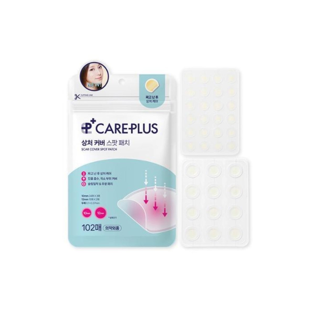Care Plus Scar Cover Spot Patch 102ea | La Cosmetique