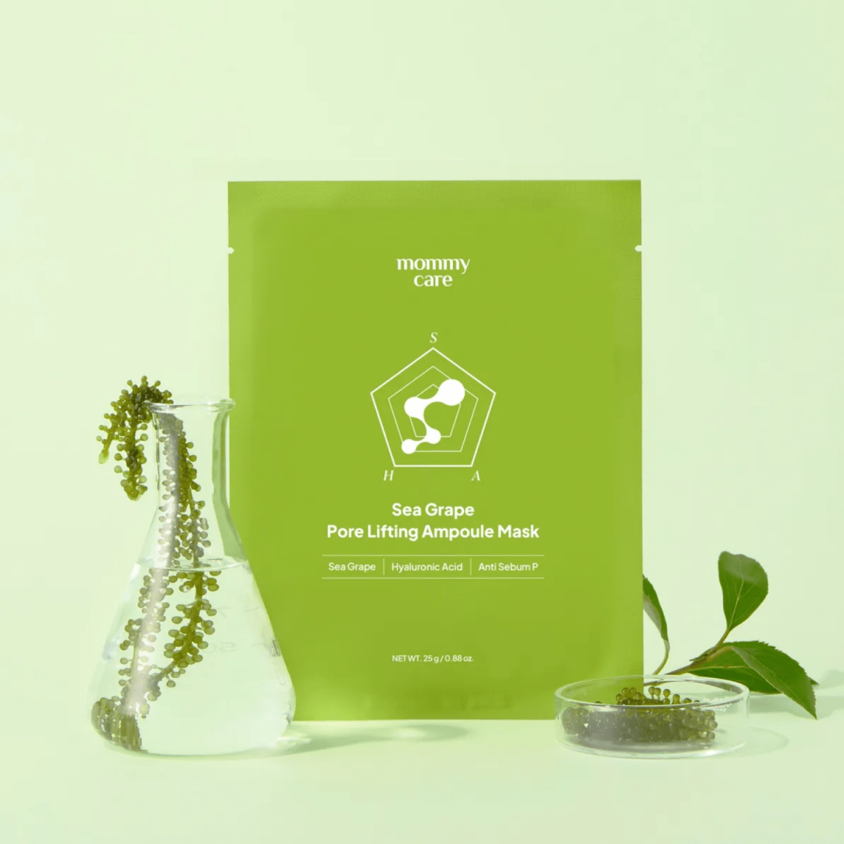 Mommy Care Sea Grape Pore Refining Ampoule Mask Box [7pcs] | La Cosmetique