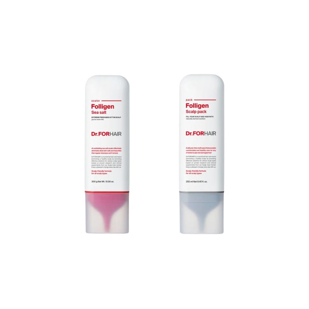 Sea Salt Scaler 300ml + Folligen Scalp Pack 250ml (Bundle)