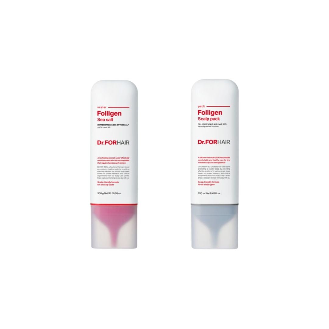 Dr.Forhair Sea Salt Scaler 300ml + Folligen Scalp Pack 250ml (Bundle) | La Cosmetique