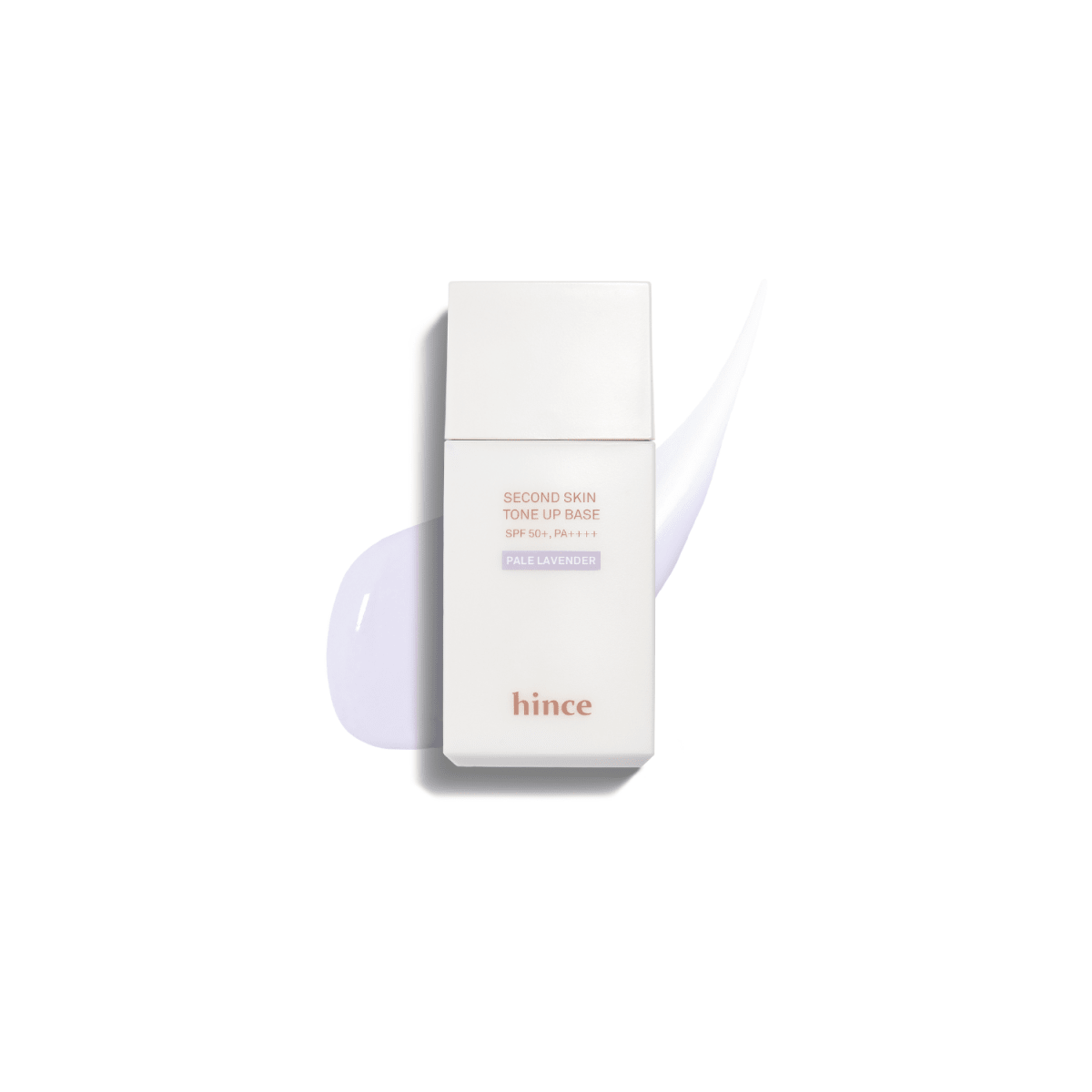 Hince Second Skin Tone Up Base tone-up cream applied on skin, providing a natural, smooth finish for radiant complexion.