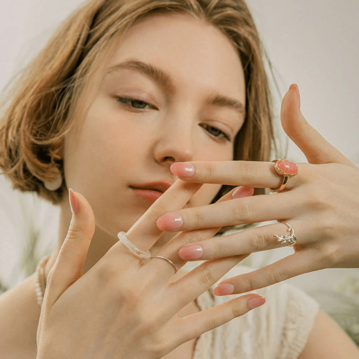 Ohora Semi - Cured Gel Nail - N Peach Latte | La Cosmetique