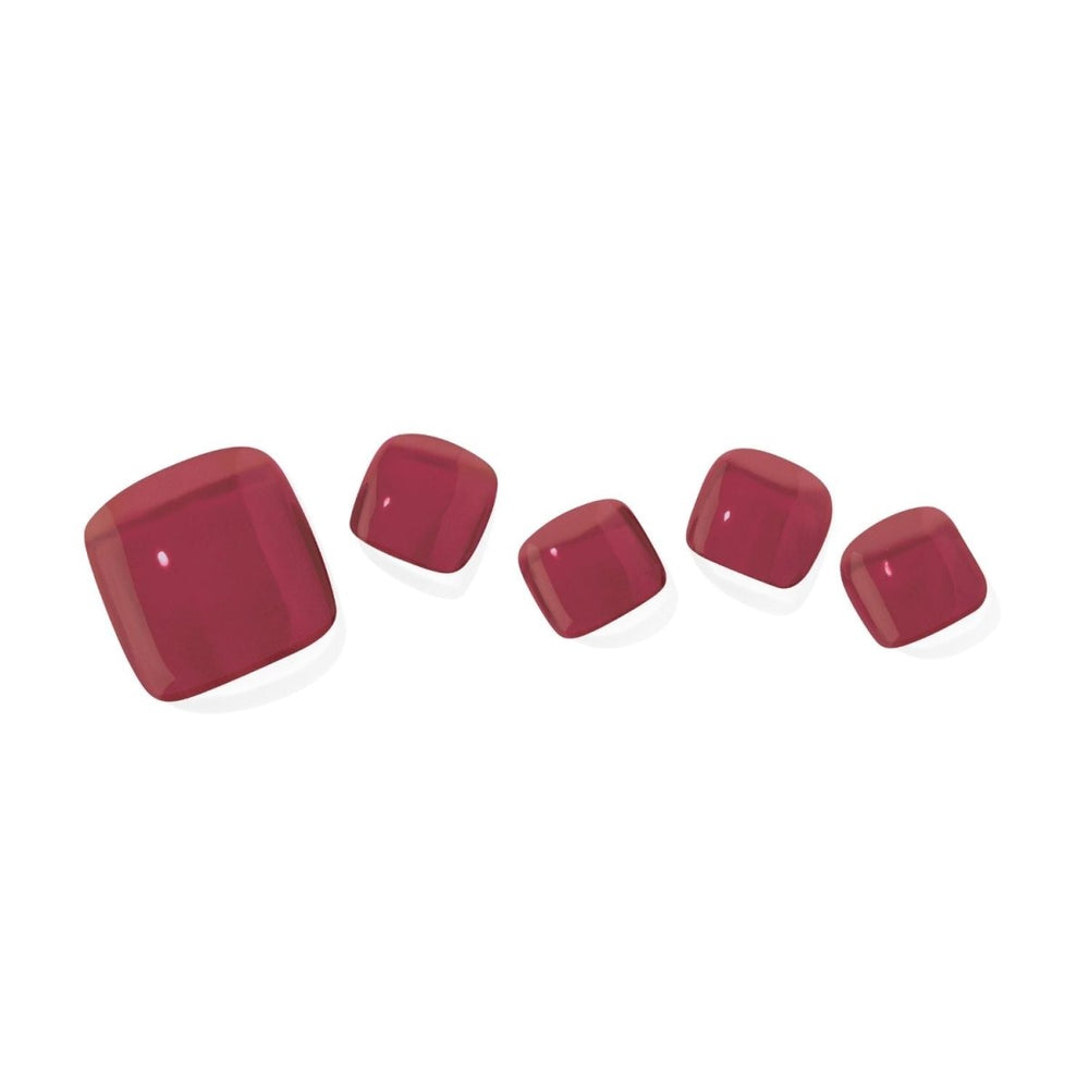 Semi-Cured Gel Pedicure - P Tint Burgundy